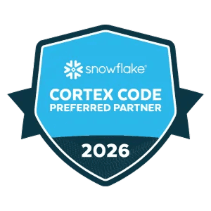 Snowflake Cortex Code Preferred Partner 2026 badge.