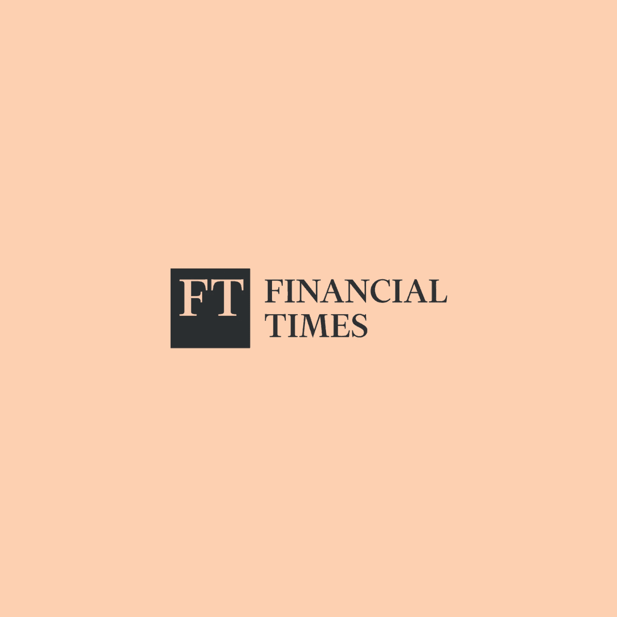 The logo for the Financial Times, featuring 'FT' in a dark square next to 'FINANCIAL TIMES'.