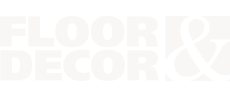 The logo displays the words 'FLOOR & DECOR' in a prominent font.