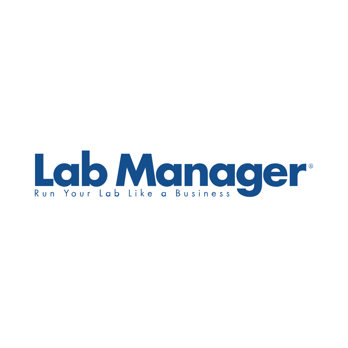 Lab Manager logo featuring the tagline "Run Your lab like a Business" on a white background.